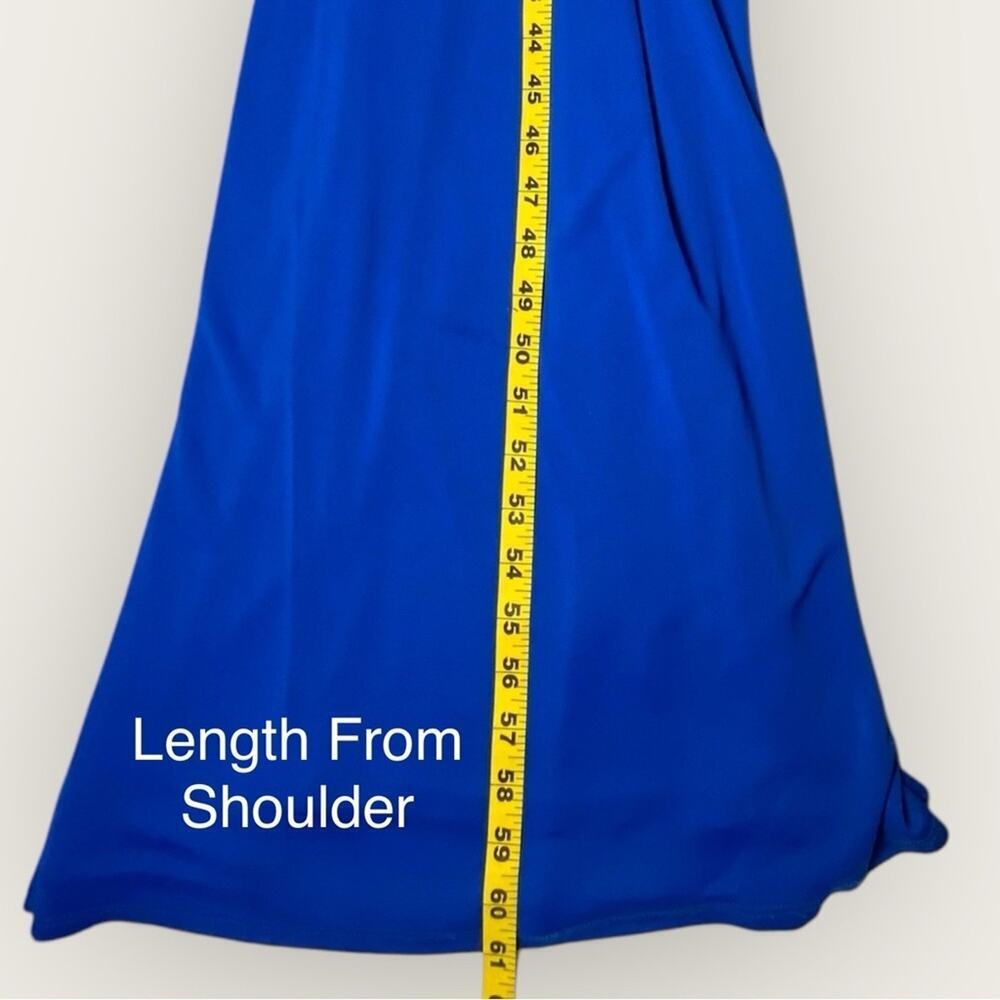 Farm Rio | Knotted Cut-Out Maxi Dress | Medium Blue | Medium - Picture 14 of 16